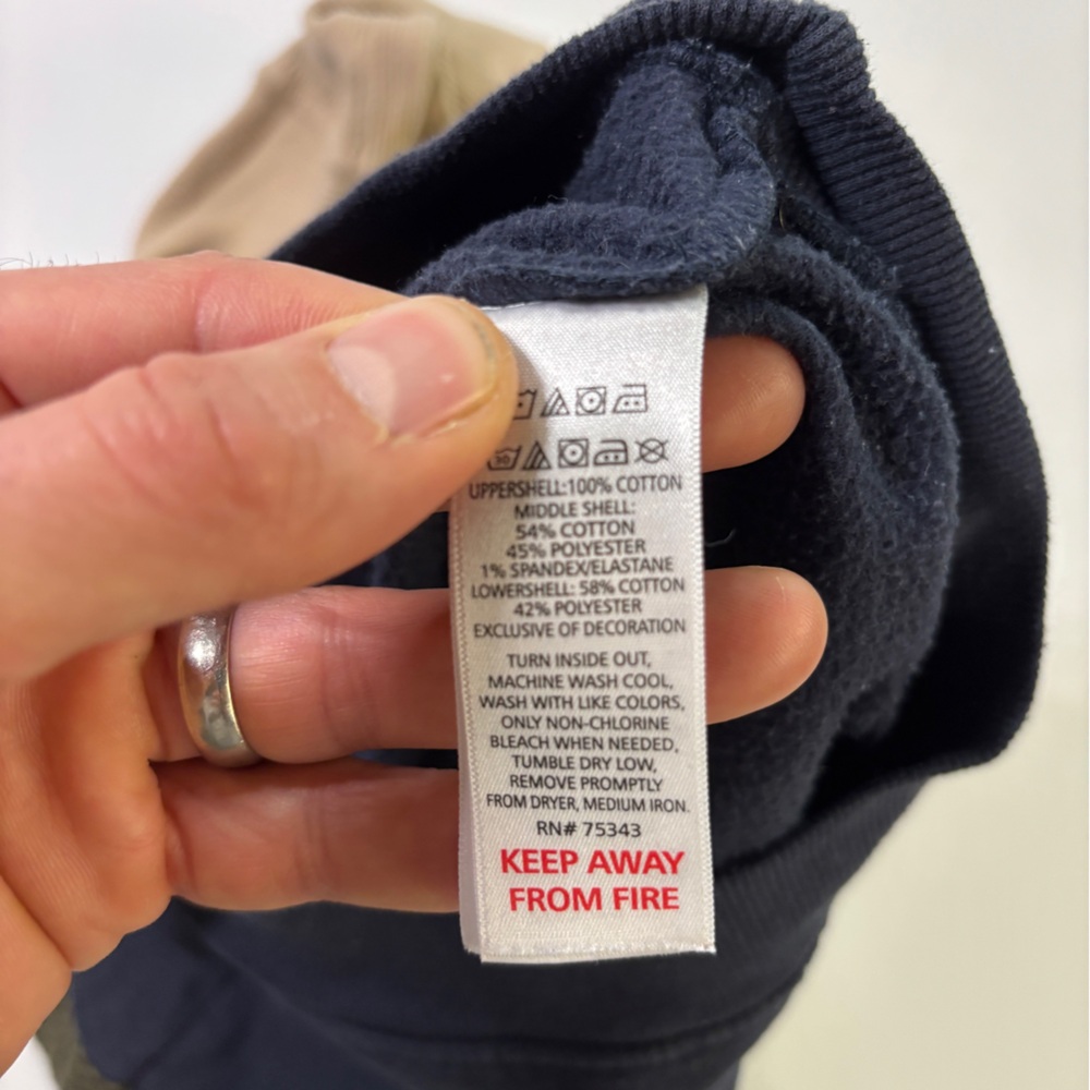 Aspen Toddler Boys Colorblock Hoodie Navy Tan Green | Size 2T - Picture 4 of 6